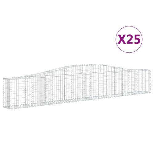 Габионни кошници арка 25 бр 400x30x60/80 см поцинковано желязо