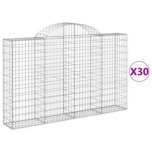 Габионни кошници арка 30 бр 200x30x120/140см поцинковано желязо