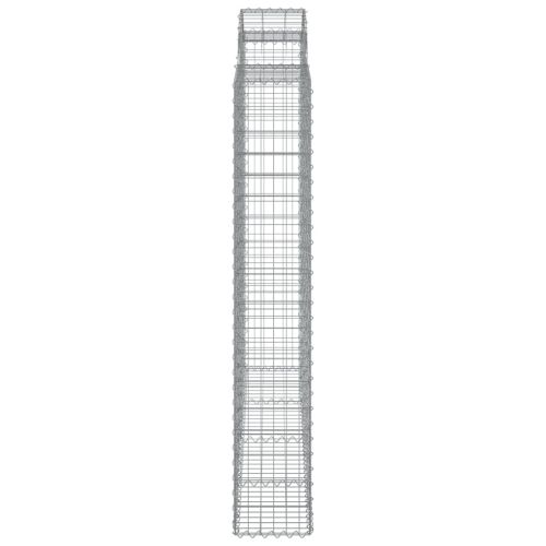 Габионни кошници арка 3 бр 200x30x180/200 см поцинковано желязо
