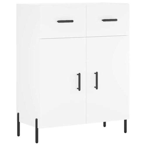Висок шкаф, бял, 69,5x34x180 см, инженерно дърво