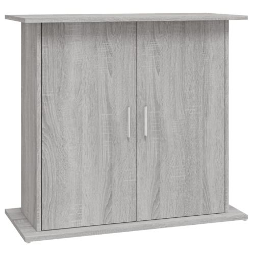 Поставка за аквариум, сив сонома, 81x36x73 см, инженерно дърво