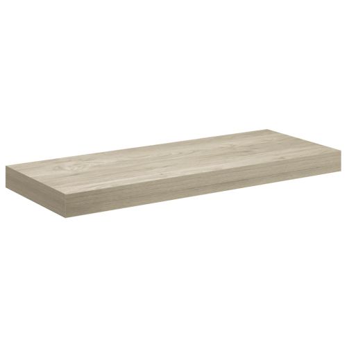 Окачени стенни рафтове, 4 бр, дъб, 60x23,5x3,8 см, МДФ