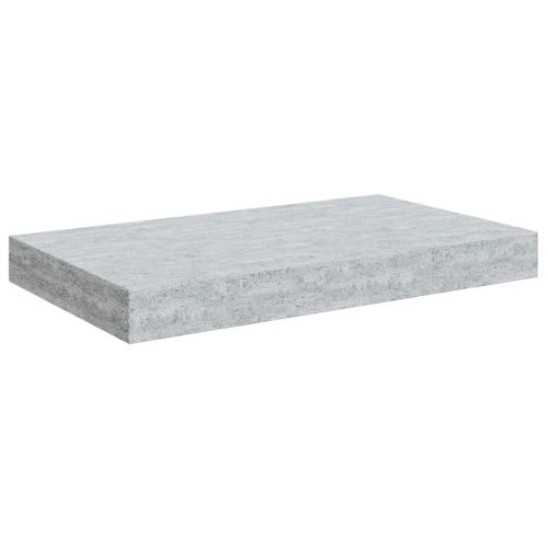Окачени стенни рафтове, 4 бр, бетонно сиви, 40x23,5x3,8 см, МДФ