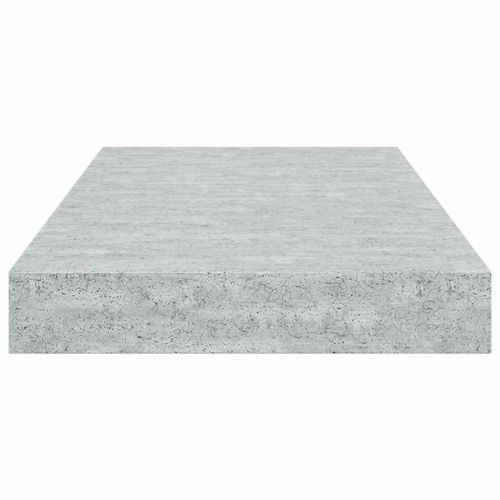 Окачени стенни рафтове, 4 бр, бетонно сиви, 40x23,5x3,8 см, МДФ