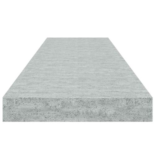 Окачен стенен рафт, бетонно сив, 90x23,5x3,8 см, МДФ