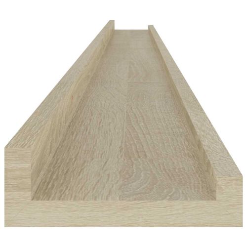 Стенни рафтове, 4 бр, сонома дъб, 115x9x3 см