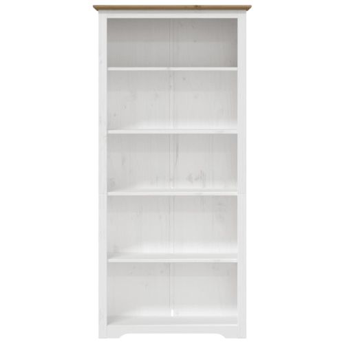 Етажерка за книги BODO кафява 82x40x173 см бор масив 5 нива