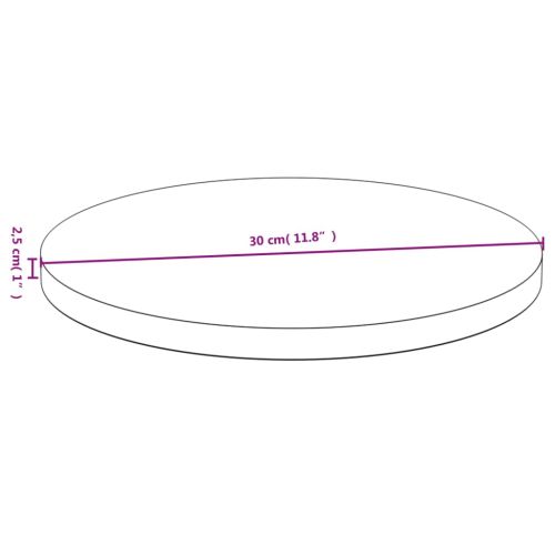 Плот за маса Ø30x2,5 см бамбук