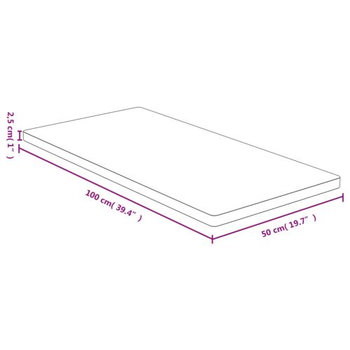 Плот за маса 50x100x2,5 см бамбук