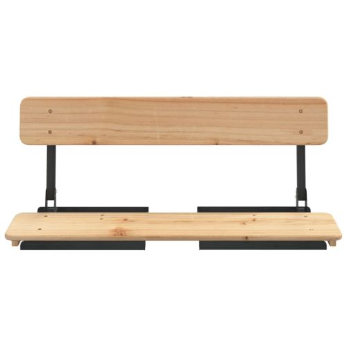Комплект със сгъваема маса за бира от 3 части, масивна ела
