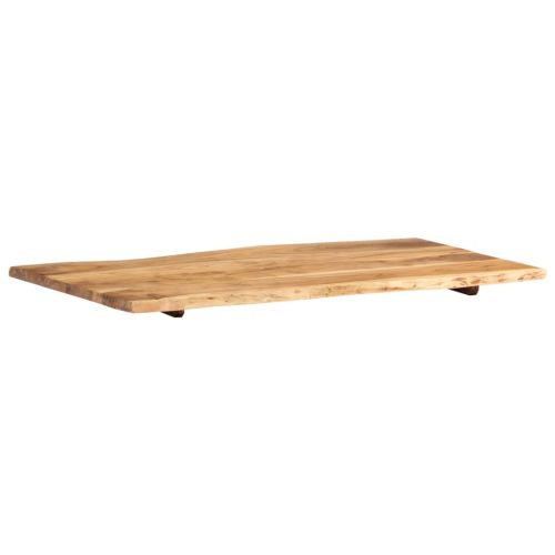 Плот за маса, акациево дърво масив, 100x(50-60)x2,5 cм
