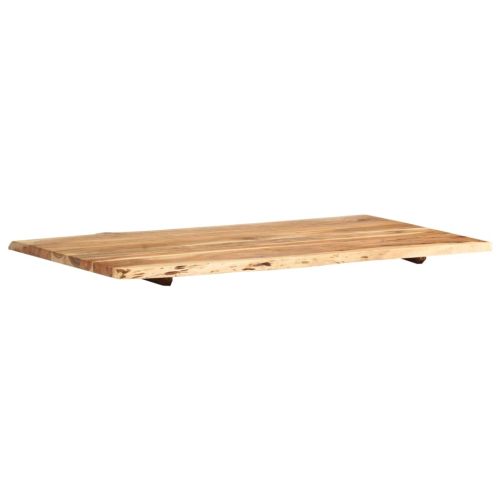 Плот за маса, акациево дърво масив, 100x(50-60)x2,5 cм