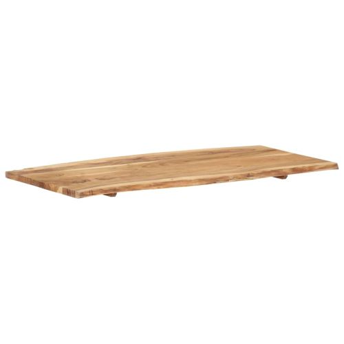 Плот за маса, акациево дърво масив, 118x(50-60)x2,5 cм