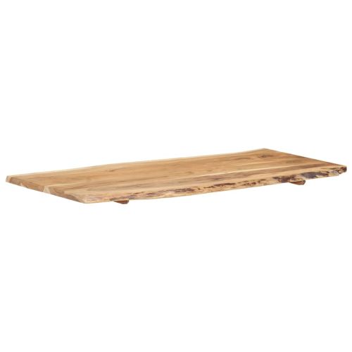 Плот за маса, акациево дърво масив, 118x(50-60)x2,5 cм