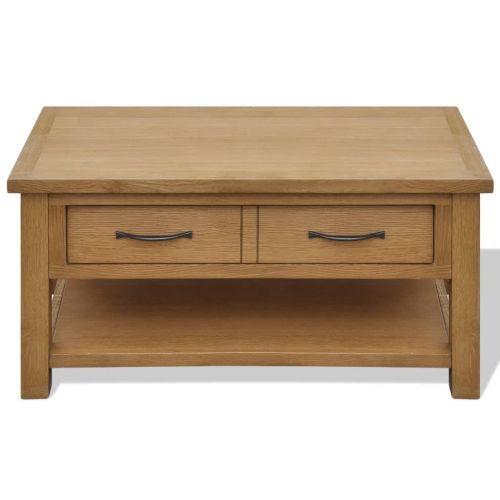 Маса за кафе, 88x53x45 см, дъбов масив