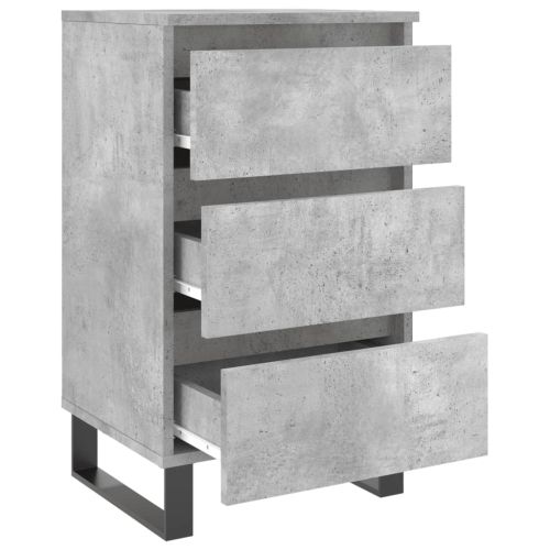 Нощни шкафчета 2 бр бетонно сив 40x35x69 см инженерна дървесина