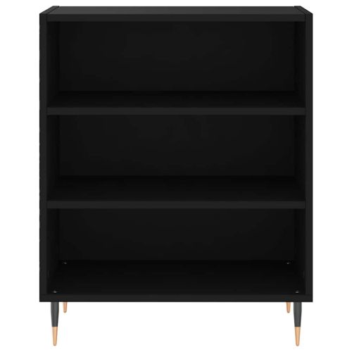 Бюфет черен 57x35x70 см инженерно дърво