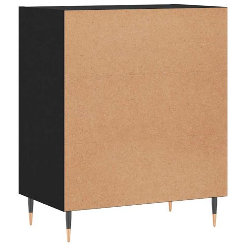 Бюфет черен 57x35x70 см инженерно дърво