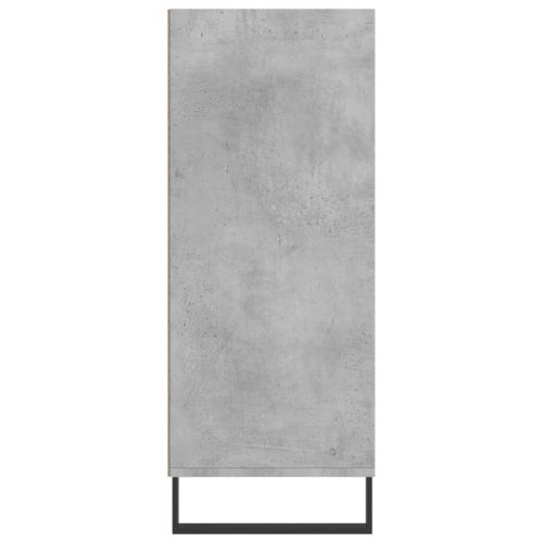 Висок шкаф, бетонно сив, 57x35x90 см, инженерно дърво