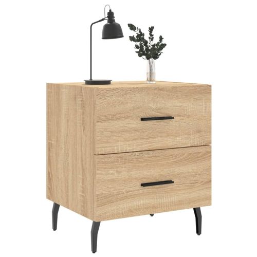 Нощни шкафчета 2 бр дъб сонома 40x35x47,5 см инженерно дърво
