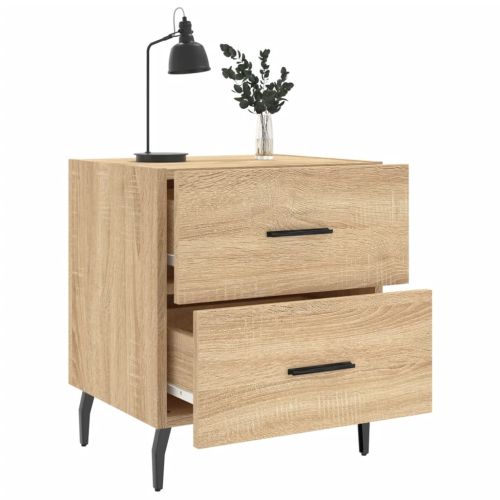 Нощни шкафчета 2 бр дъб сонома 40x35x47,5 см инженерно дърво