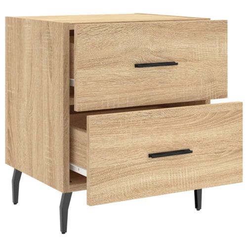 Нощни шкафчета 2 бр дъб сонома 40x35x47,5 см инженерно дърво