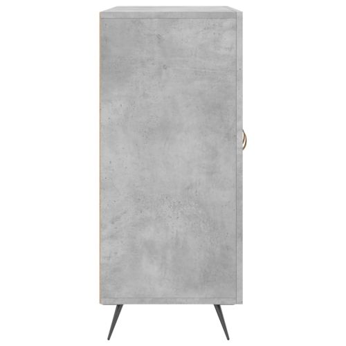 Сайдборд, бетонно сив, 90x34x80 см, инженерно дърво
