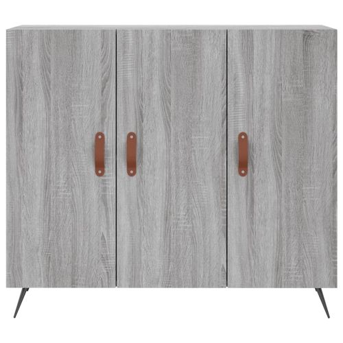 Сайдборд, Сив сонома, 90x34x80 см, инженерно дърво