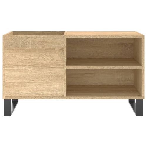 Шкаф за винилови плочи сонома дъб 85x38x48 см инженерно дърво