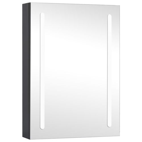 LED шкаф с огледало за баня, 50x13x70 см
