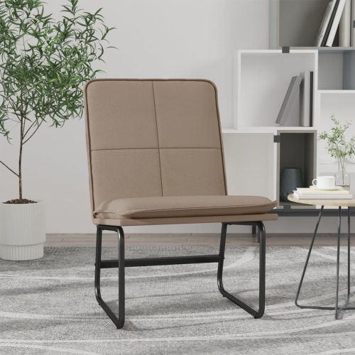 Стол шезлонг, капучино, 54x75x76 см, изкуствена кожа