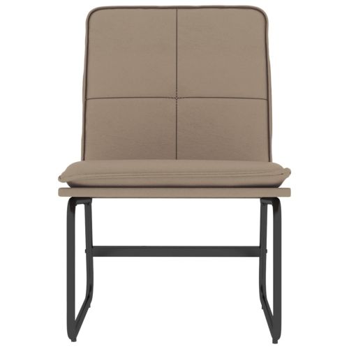 Стол шезлонг, капучино, 54x75x76 см, изкуствена кожа