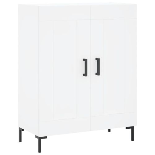 Сайдборд, бял, 69,5x34x90 см, инженерно дърво