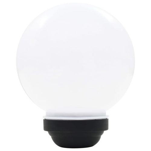 Градински соларни лампи, 4 бр, LED, сферични, 15 см, RGB