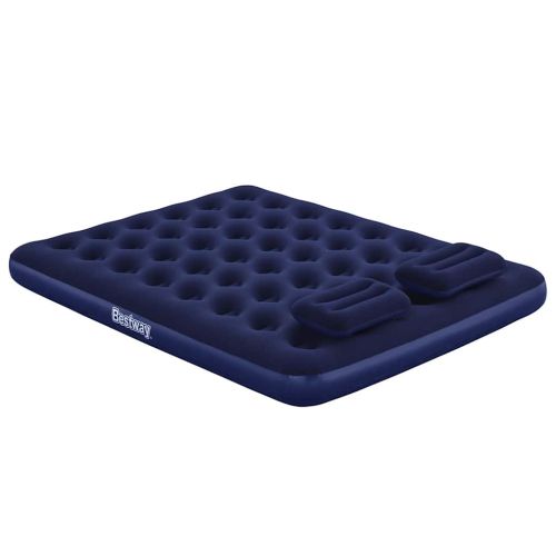 Bestway Надуваем матрак с възглавница и помпа, 203x152x22 см, 67374