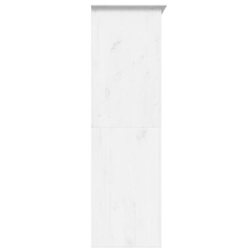 Гардероб BODO, бял, 146x53,5x173 см, бор масив