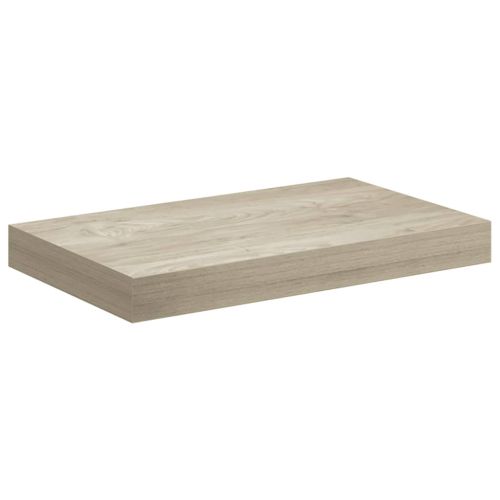 Окачени стенни рафтове, 2 бр, дъб, 40x23,5x3,8 см, МДФ