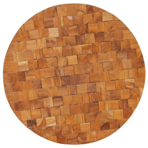 Маса за кафе, 60x60x35 см, тиково дърво масив