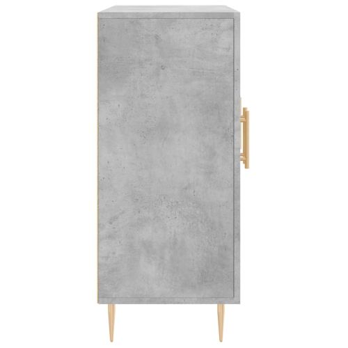 Сайдборд, бетонно сив, 90x34x80 см, инженерно дърво