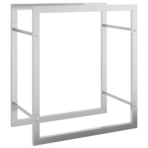 Стойка за дърва за огрев, 50x28x56 см, неръждаема стомана