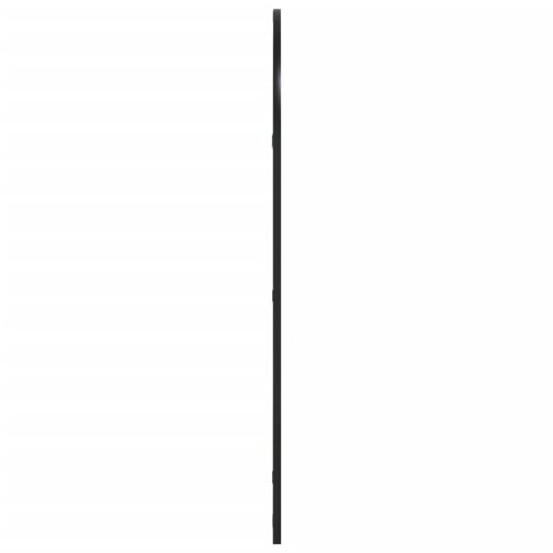 Стенно огледало, черно, 60x100 см, арка, желязо