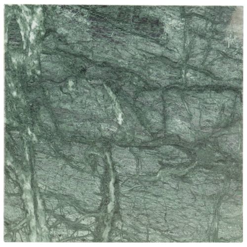 Кафе маса зелена 40x40x35 см естествен камък мраморна текстура