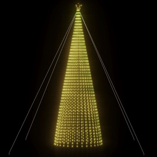 Коледна елха светещ конус 1544 LED топло бяло 500 см