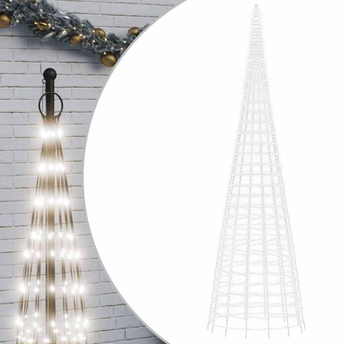 LED коледна елха 3000 LED студено бяло 800 см