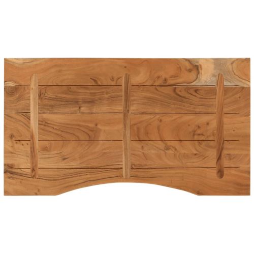 Плот за бюро 100x50x2,5 см правоъгълен, масивно дърво акация