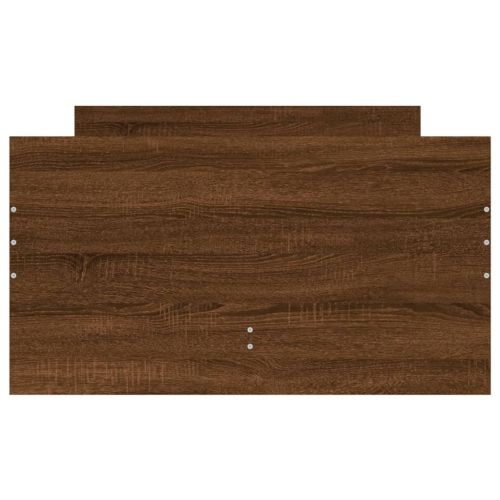 Рамка за легло с чекмеджета кафяв дъб 75x190 см Small Single