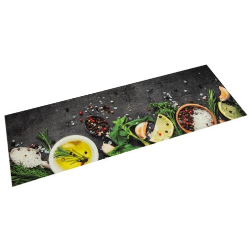 Кухненско килимче, миещо, подправки, 45x150 см, кадифе