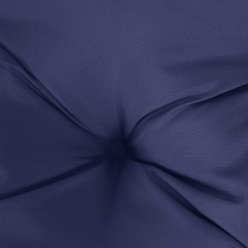 Възглавници за градински пейки 2 бр нейви син 180x50x7 см плат