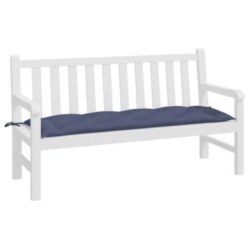 Възглавница за пейка нейви синьо 150x50x7 см Оксфорд плат