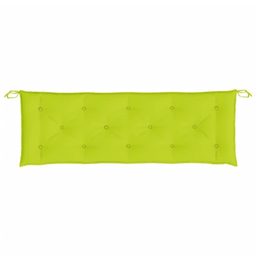 Възглавница за пейка яркозелена 150x50x7 см оксфорд плат